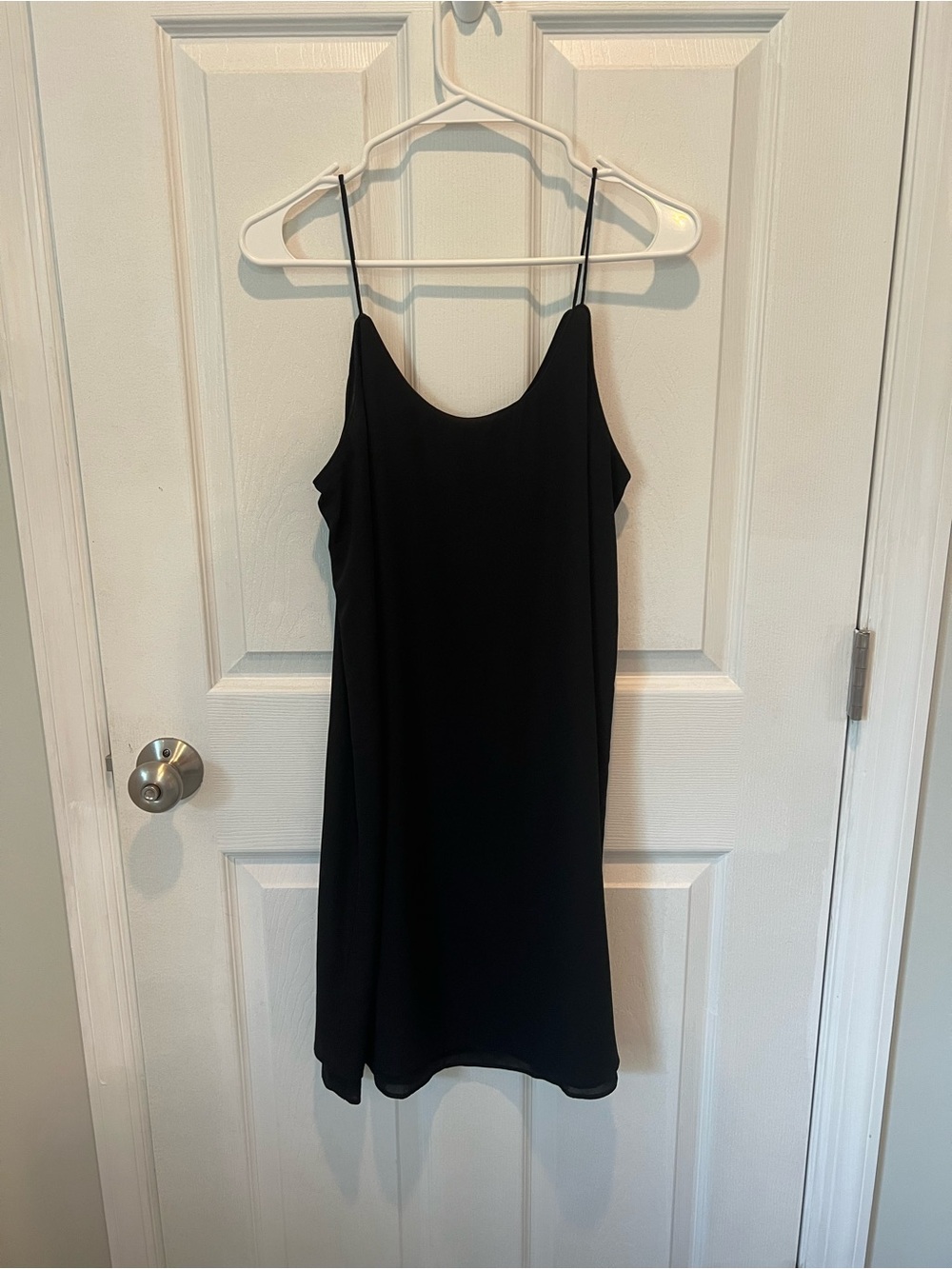 Alya Black Spaghetti-Strap Mini Dress